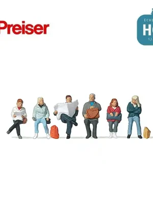 Deal - Voyageurs assis HO Preiser 10412