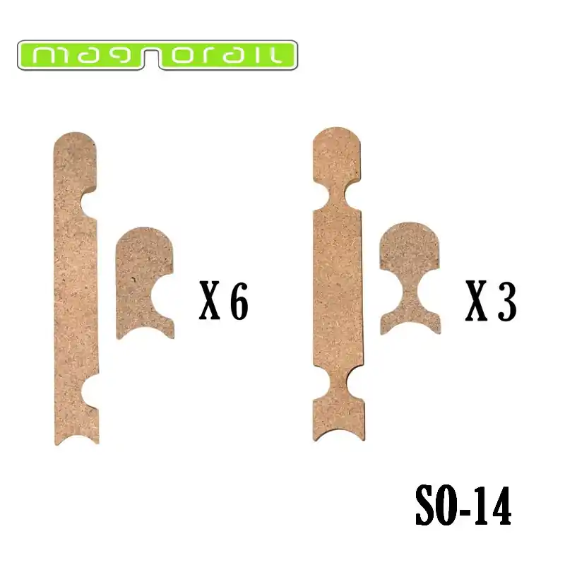 Ausverkauf - Gleisabdeckungshalter 60 cm Gerade Doppelspur Magnorail SO-14