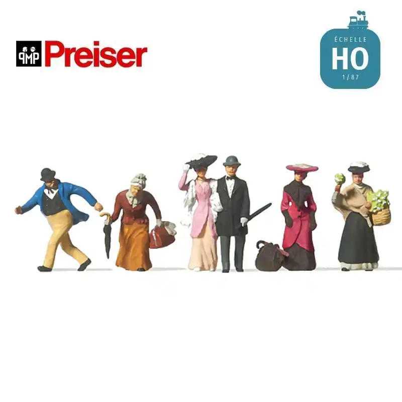 Vorteilspreis | Voyageurs passants 1900 HO Preiser 12138