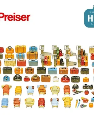 Bagages à peindre HO Preiser 17005 | Sonderpreis