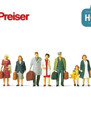 Nur noch wenige - Personnages marchant HO Preiser 10505
