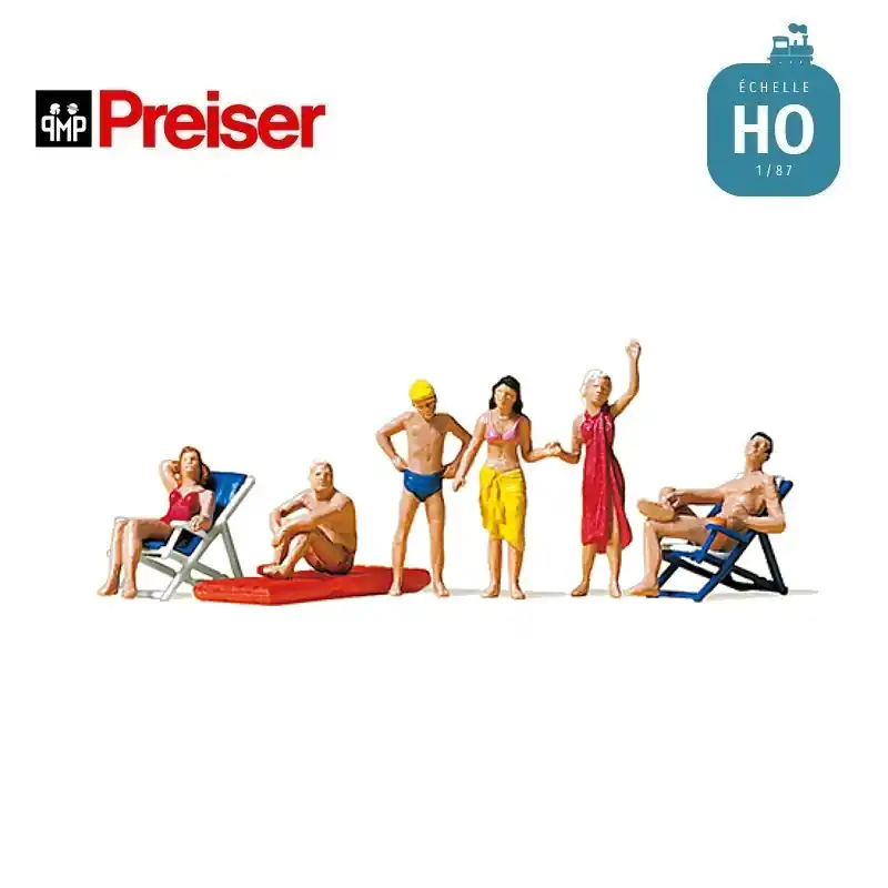 Au bain près du lac HO Preiser 10428 - Markenqualität