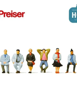 Passagers assis HO Preiser 10537 | Top-Deal