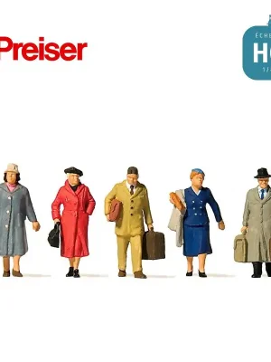 Passagers époque III HO Preiser 10662 | Hohe Qualität