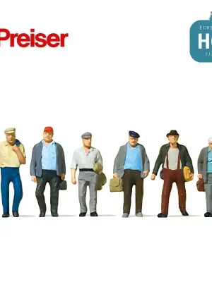 Heute kaufen | Ouvriers en route vers la Gare HO Preiser 10366