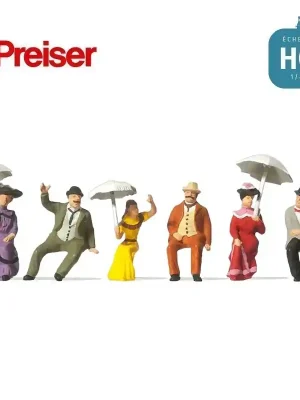 Beliebt | Personnages assis 1900 HO Preiser 12136