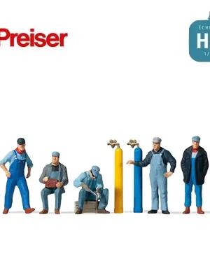 Einfache Rückgabe | Personnel du chemin de fer HO Preiser 10535