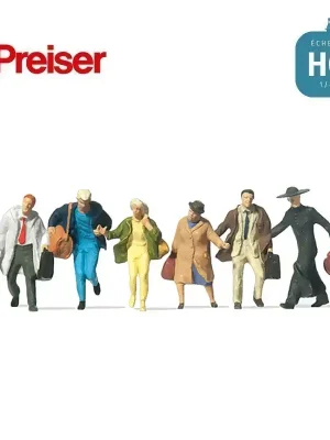 Voyageurs pressés HO Preiser 14068 | Qualitätsprodukt
