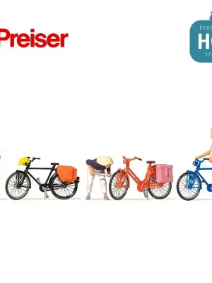 Cyclistes en pause HO Preiser 10659 | Nur heute