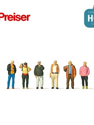 Passants en attente sur le quai HO Preiser 10724 | Begrenzte Stückzahl
