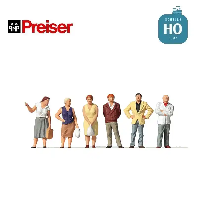 Jetzt verfügbar - Passants style ancien HO Preiser 10451