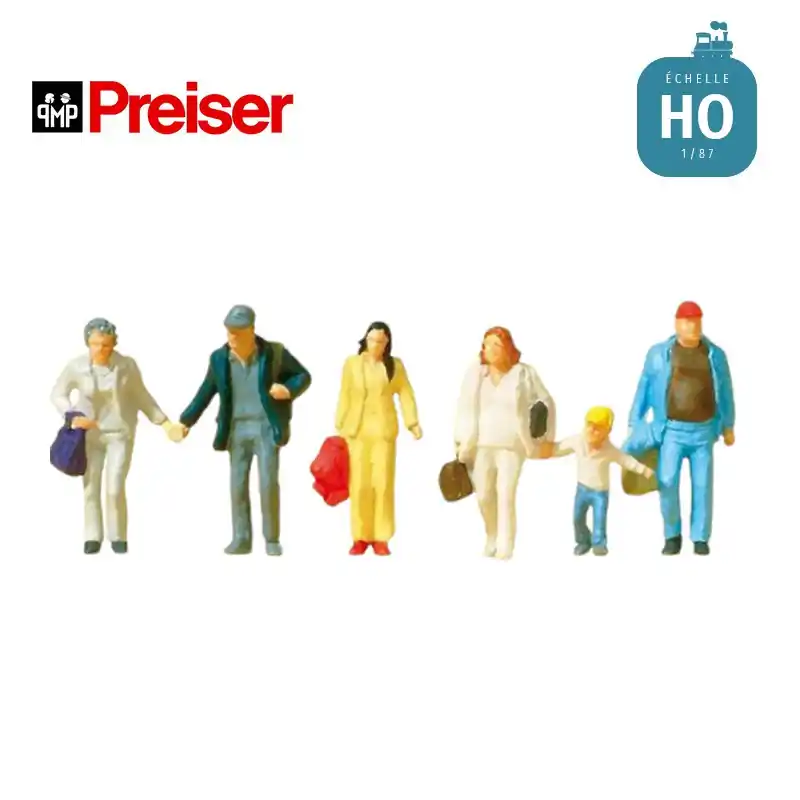 Begrenzte Stückzahl | Passants en train de marcher HO Preiser 14042