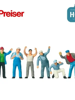 Bewährte Qualität - Conducteurs de camions HO Preiser 10036