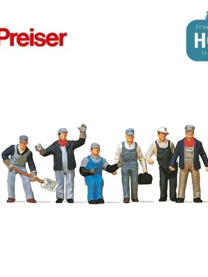 Versand noch heute | Personnel de train marchandise américains HO Preiser 10453