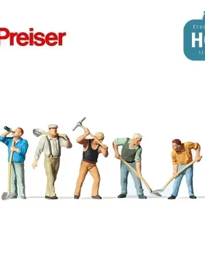 Neuheit | Ouvriers HO Preiser 10461
