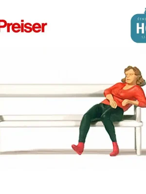 Direkt bestellen - Femme sur banc de parc HO Preiser 28226