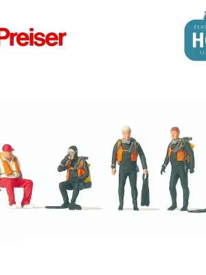 Jetzt erhältlich - Plongeurs HO Preiser 10693