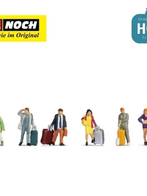 Bestseller | Voyageurs avec valises HO Noch 15223