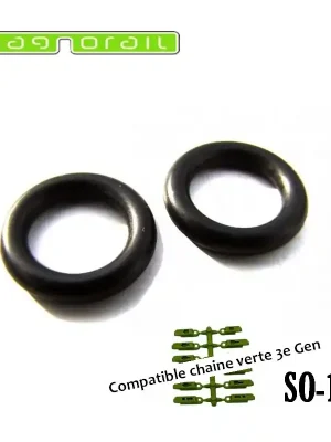 Neu eingetroffen - Paar O-Ringen für Neue grüne Kette Generation 3 für Magnorail System SO-15