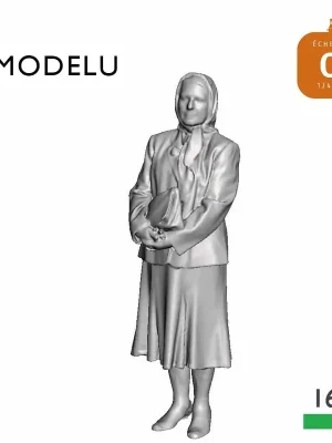 Femme portant un foulard O Modelu 1602-043 - Nur wenige verfügbar