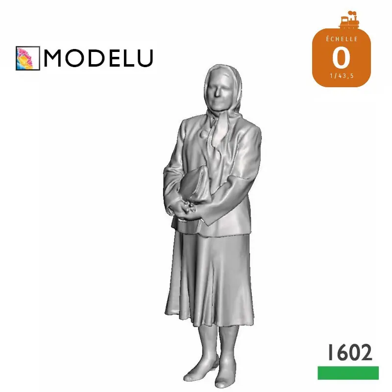 Femme portant un foulard O Modelu 1602-043 - Nur wenige verfügbar