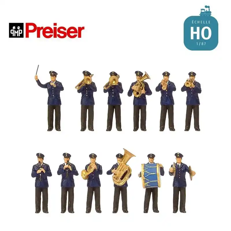 Ausverkauf | Orchestre 12 figurines HO Preiser 10600