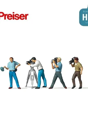 Jetzt zugreifen | Equipe de télévision HO Preiser 10421