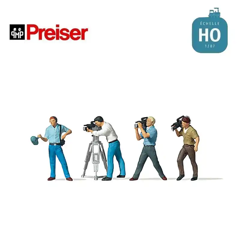 Jetzt zugreifen | Equipe de télévision HO Preiser 10421