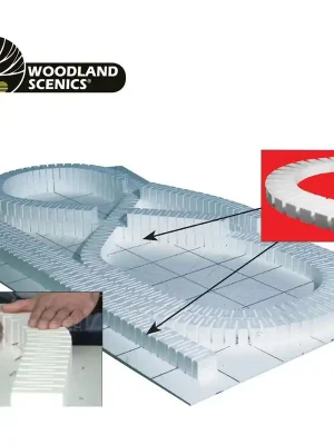 Bestseller - Piste surélevée Risers 1,27 cm voie unique 4 pcs Woodland Scenics WST1406