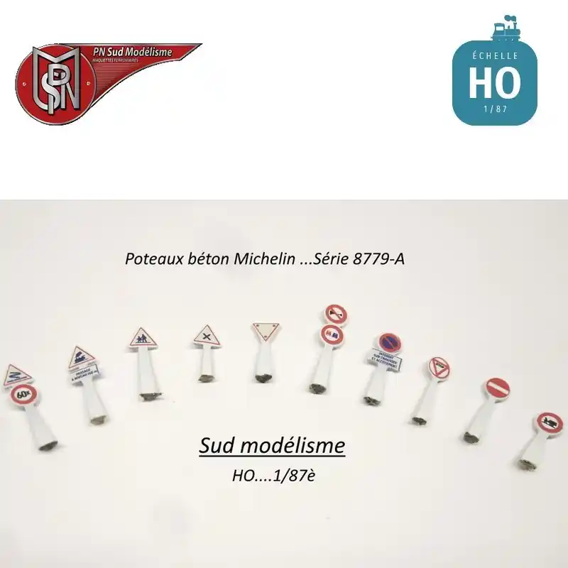 Jetzt sichern - Michelin Betonpfosten (10 St) H0 PN Sud Modélisme 8779.A