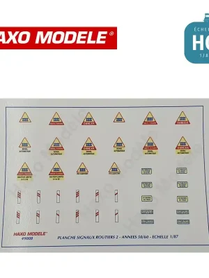 Herstellerpreis | Planche panneaux routiers PN gardé HO Haxo Modèle HM49008