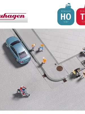 Sonderangebot | Bordures de trottoir et caniveaux HO/TT Auhagen 42656