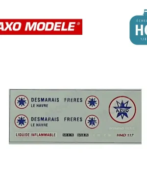 Heute bestellen - Déco camion citerne "AZUR & DESMARAIS FRERES" HO Haxo Modèle HM47034