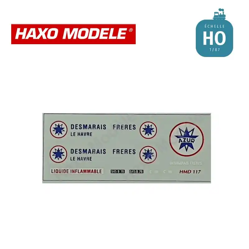 Heute bestellen - Déco camion citerne "AZUR & DESMARAIS FRERES" HO Haxo Modèle HM47034