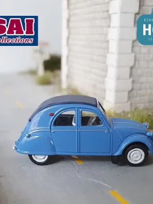 Geprüfte Qualität | Citroën 2 CV AZLP 1958, bleu glacier, capote fermée bleu foncé et sièges bleu HO SAI 6003