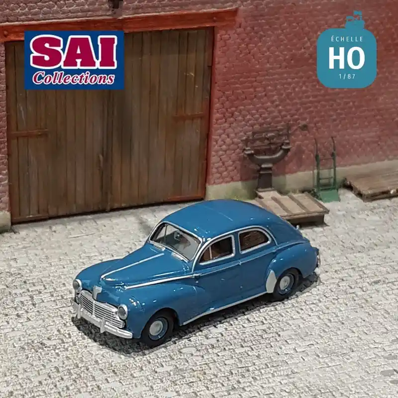 Werkspreis - Voiture Peugeot 203 bleu azur perle HO Brekina SAI 2507