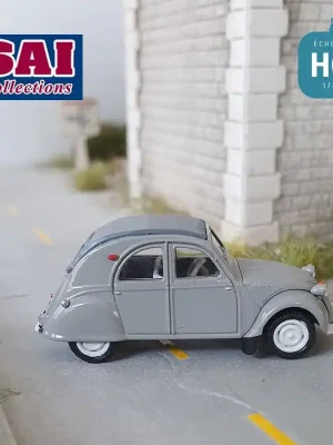 Citroën 2 CV AZLP 1958, grise, capote fermée gris et sièges bleu HO SAI 6000 | Geprüfte Qualität