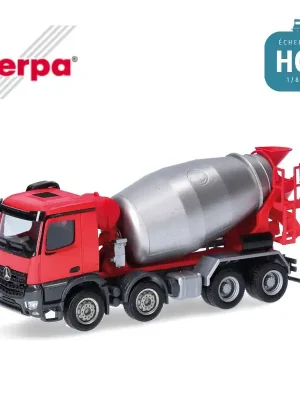 Camion bétonnière Mercedes-Benz Arocs M 4 essieux HO Herpa 319133 - Nur noch heute