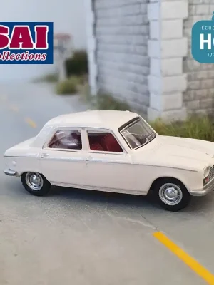 Peugeot 204 1968 blanc courchevel HO SAI 6250 | Hohe Qualität