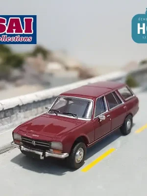Peugeot 504 break rouge foncé (PCX870350) HO SAI 2344 - Auf Lager