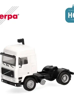 Zeitlich begrenzt | Tracteur routier Volvo F10 Globetrotter à 2 essieux, blanc HO Herpa 321082