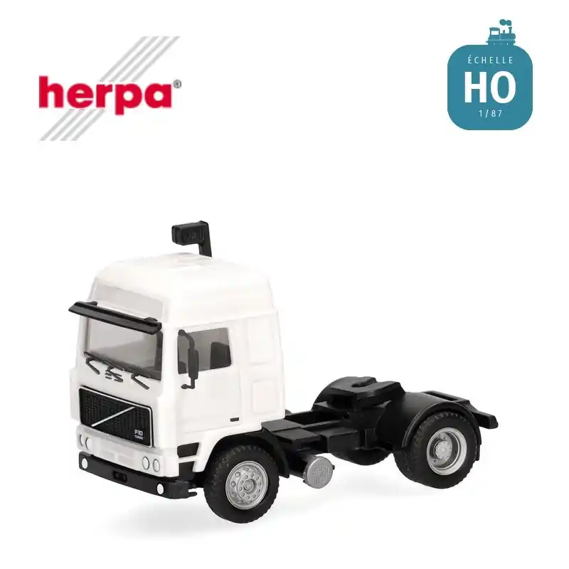 Zeitlich begrenzt | Tracteur routier Volvo F10 Globetrotter à 2 essieux, blanc HO Herpa 321082