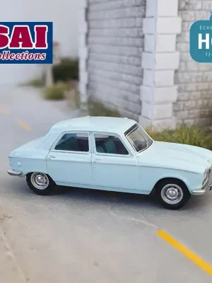 Top-Qualität | Peugeot 204 1968 bleu pastel HO SAI 6251