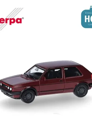 Golf II GTI VW avec jantes sport rouge métallique HO Herpa 430838-004 - Zertifiziert