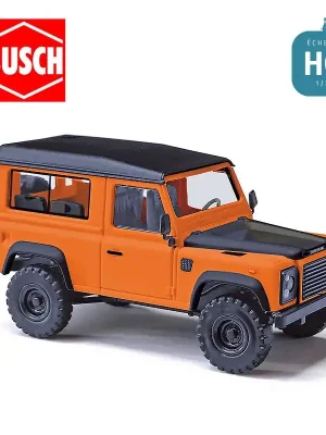Voiture 4x4 Land Rover Defender 90 dernière édition HO Busch 54309 - Nur solange der Vorrat reicht