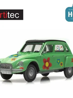 Voiture Citroën Dyane Flower Power HO Artitec 387.666 - Ausverkauf