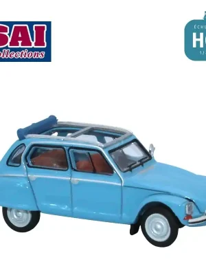Citroën Dyane 6 capote ouverte bleu cristal 1973 HO SAI 7623 | Topseller