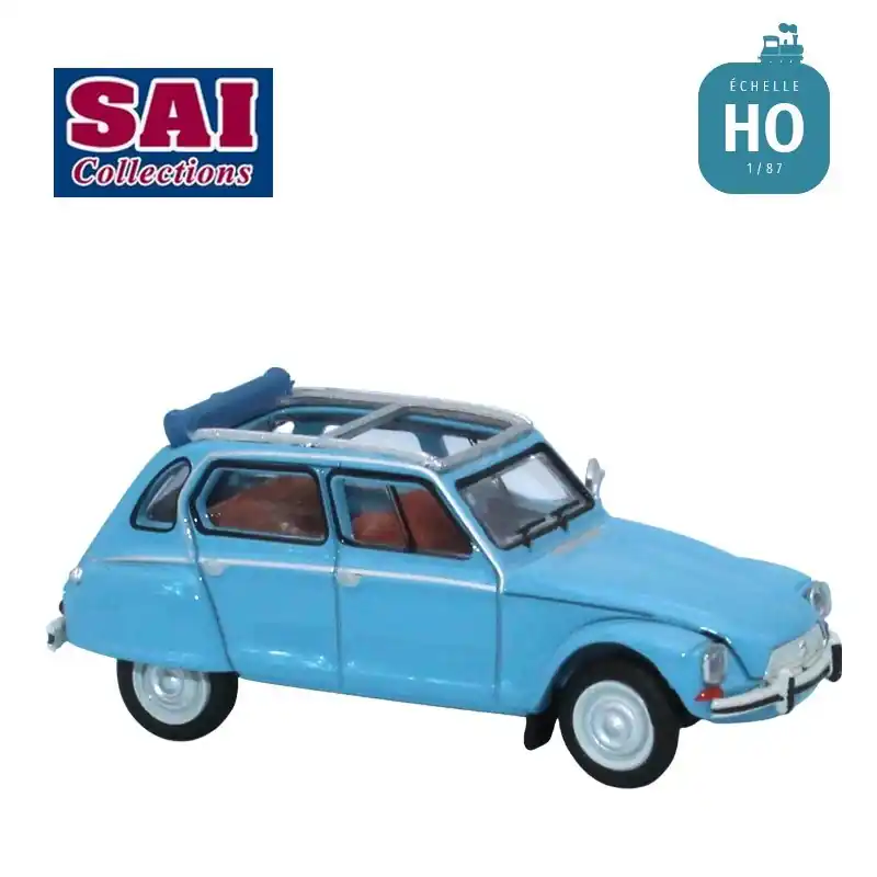 Citroën Dyane 6 capote ouverte bleu cristal 1973 HO SAI 7623 | Topseller