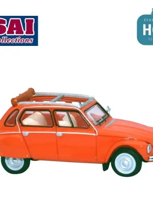 Neu gelistet - Citroën Dyane 6 capote ouverte orange cuivre indien 1973 HO SAI 7624