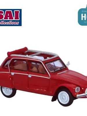 Citroën Dyane 6 capote ouverte rouge géranium 1973 HO SAI 7625 - Sehr beliebt